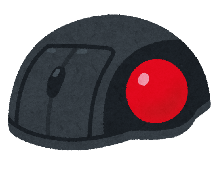 トラックボールマウスのイラスト